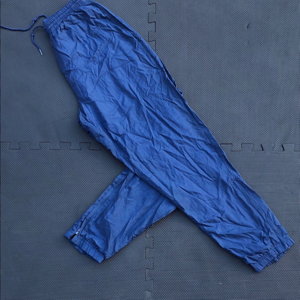 Reebok Blue Nylon Pant Size Small